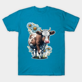 WaterColour Cow T-Shirt